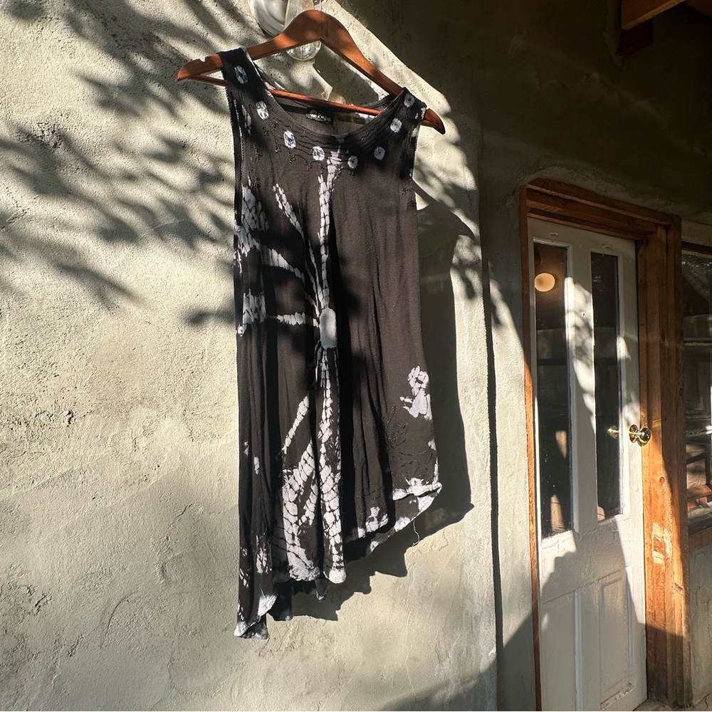 Asymmetrical Tie Dye Hippie Boho Dress